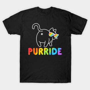 Purride Cat Gay LGBT Pride  Women Men T-Shirt